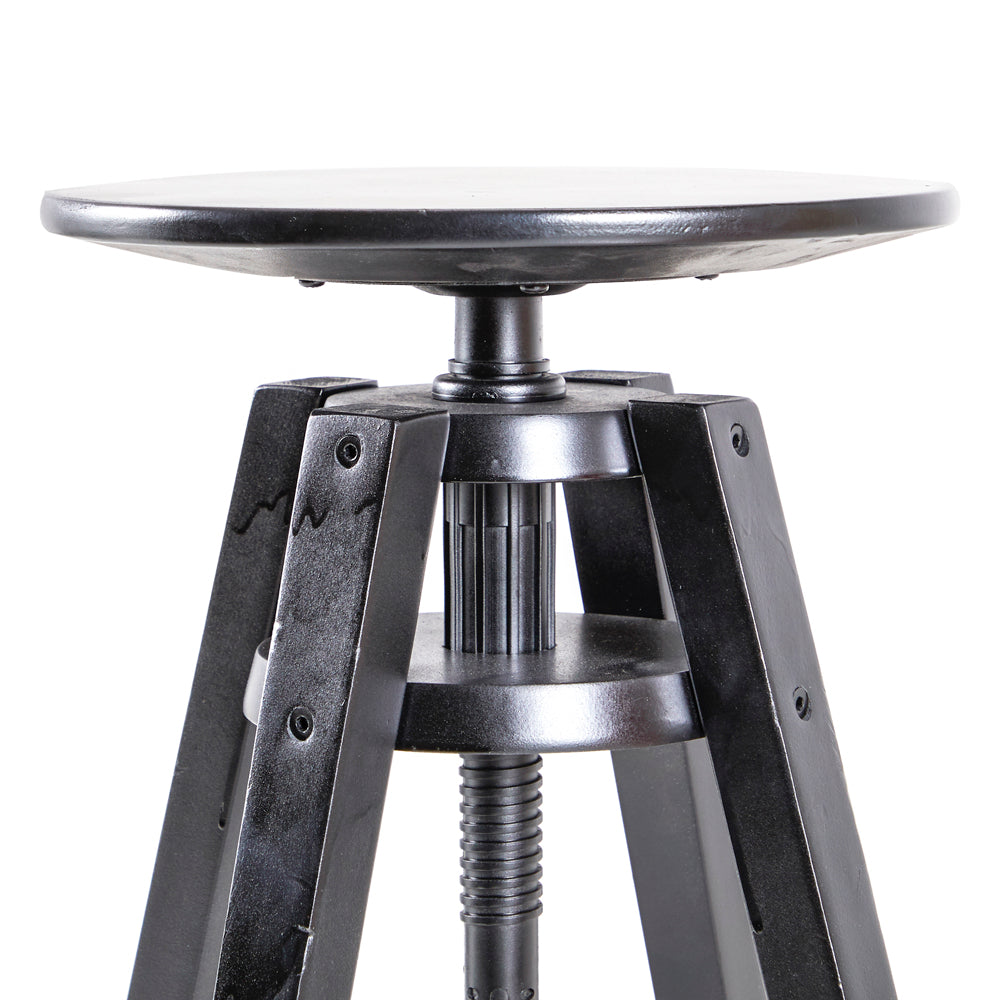 Grey Painted Adjustable Stool