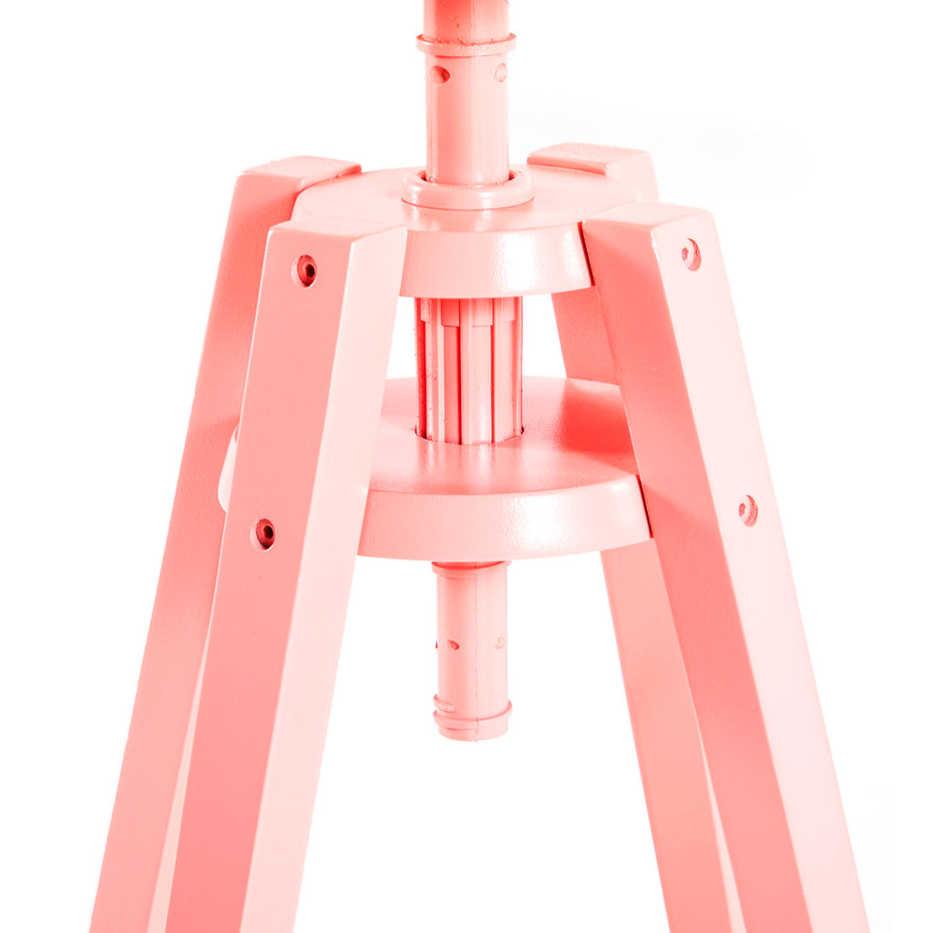 Gold-Dipped Adjustable Work Stool - Pink