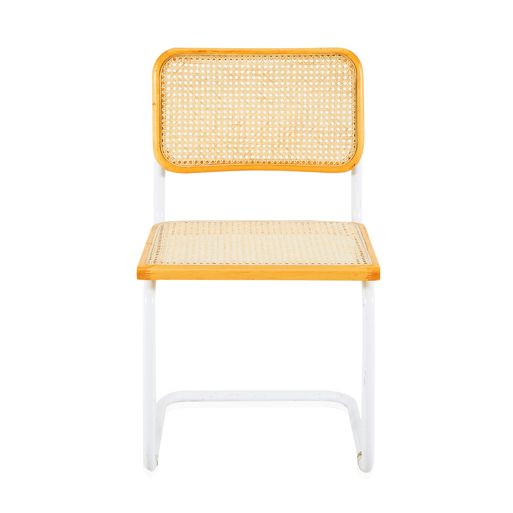 Breuer Dining Side Chair - Natural Wood and Chrome