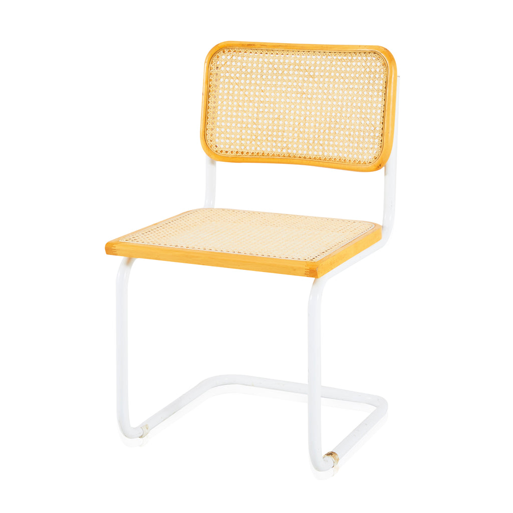 Breuer Dining Side Chair - Natural Wood and Chrome