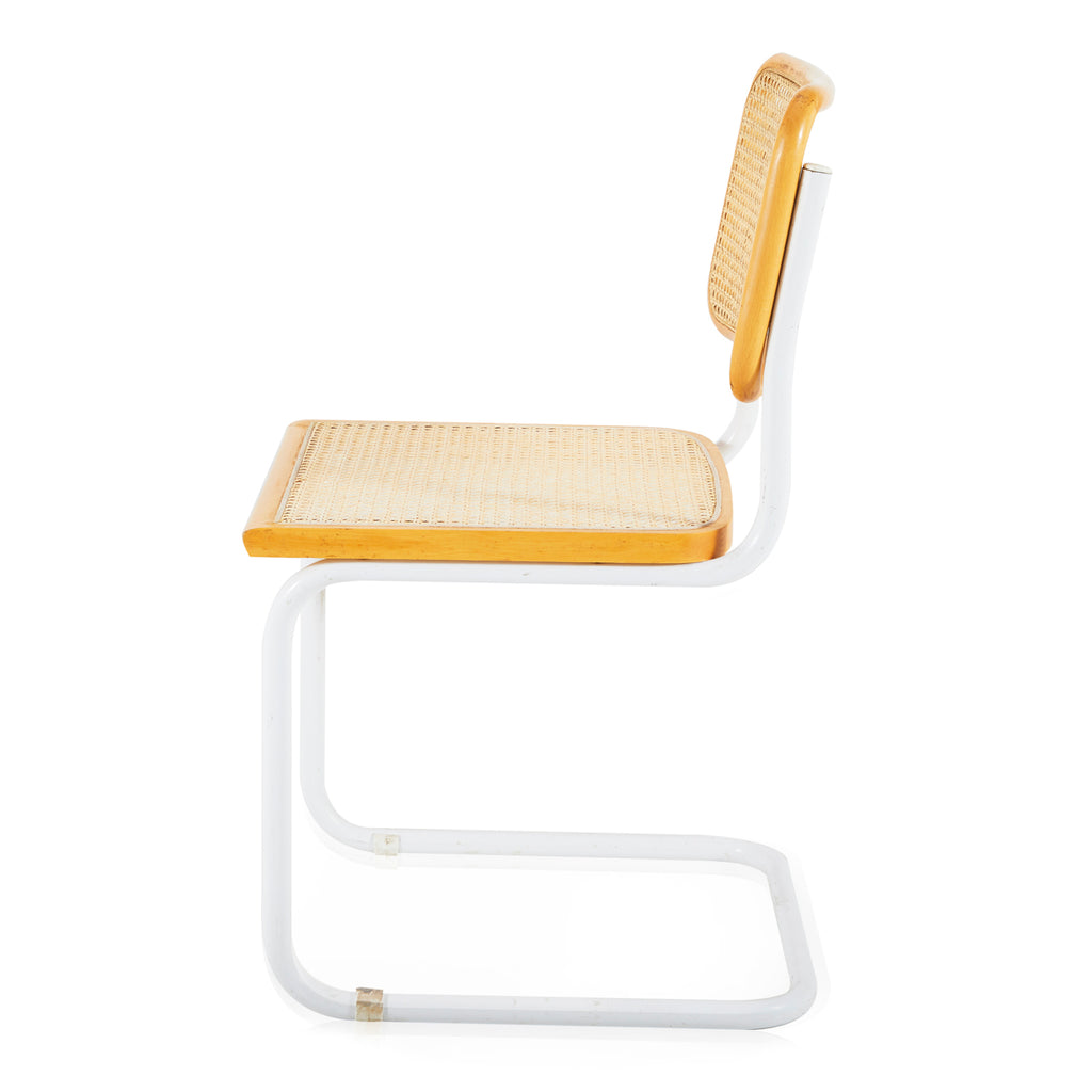 Breuer Dining Side Chair - Natural Wood and Chrome