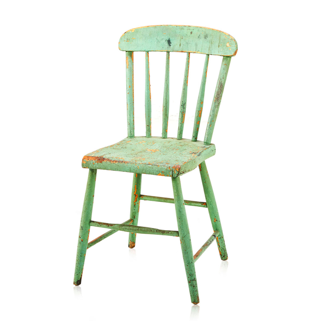 Green Rustic Farmhouse Dining Chair