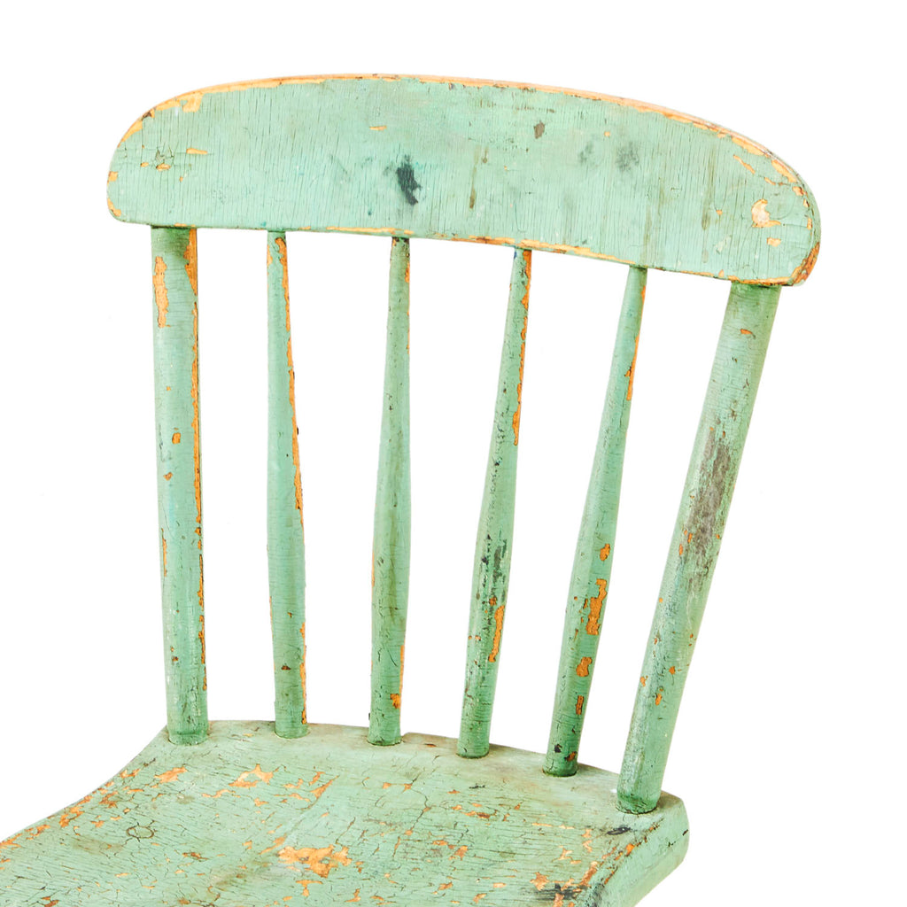 Green Rustic Farmhouse Dining Chair
