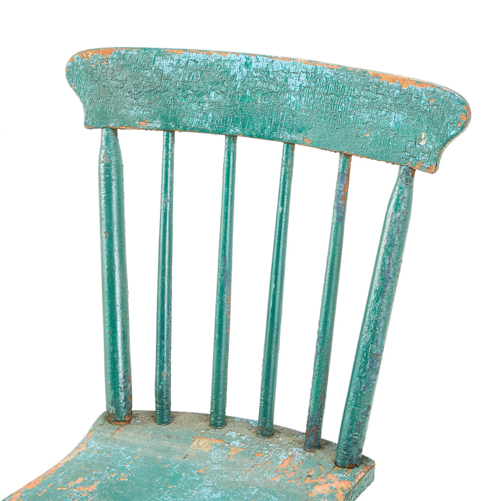 Turquoise Rustic Farmhouse Traditional Dining Chair