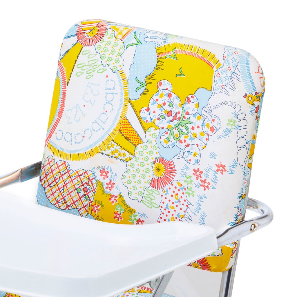 White & Yellow Funky Children's High Chair