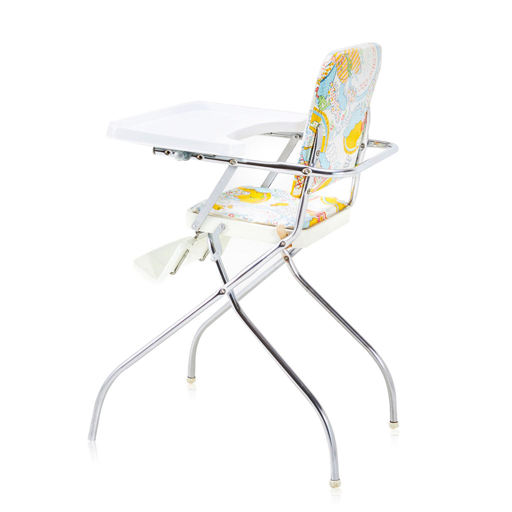 White & Yellow Funky Children's High Chair