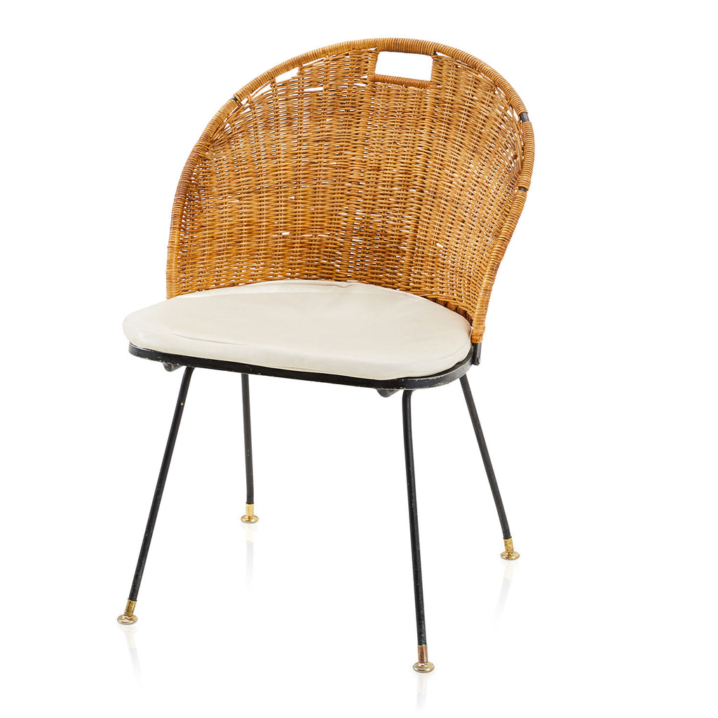 Wicker Back Dining Chair