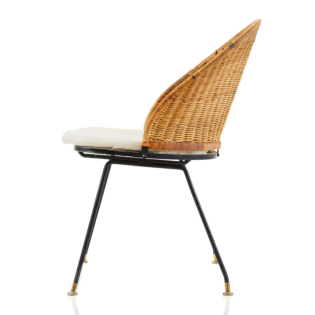 Wicker Back Dining Chair