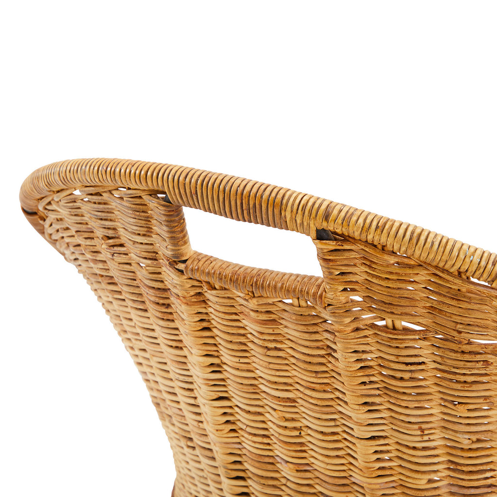 Wicker Back Dining Chair
