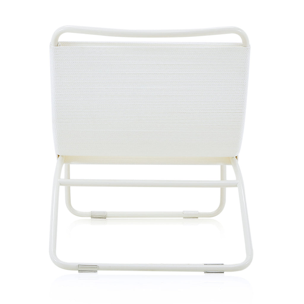 White Case Study #22 Lounge Chair with White Frame
