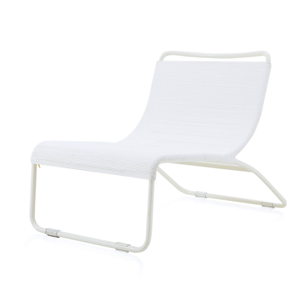 White Case Study #22 Lounge Chair with White Frame