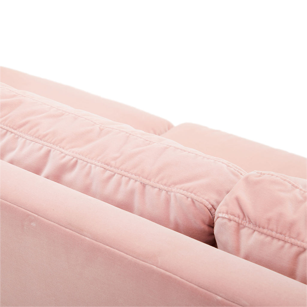 Modern Plush Pink Sofa