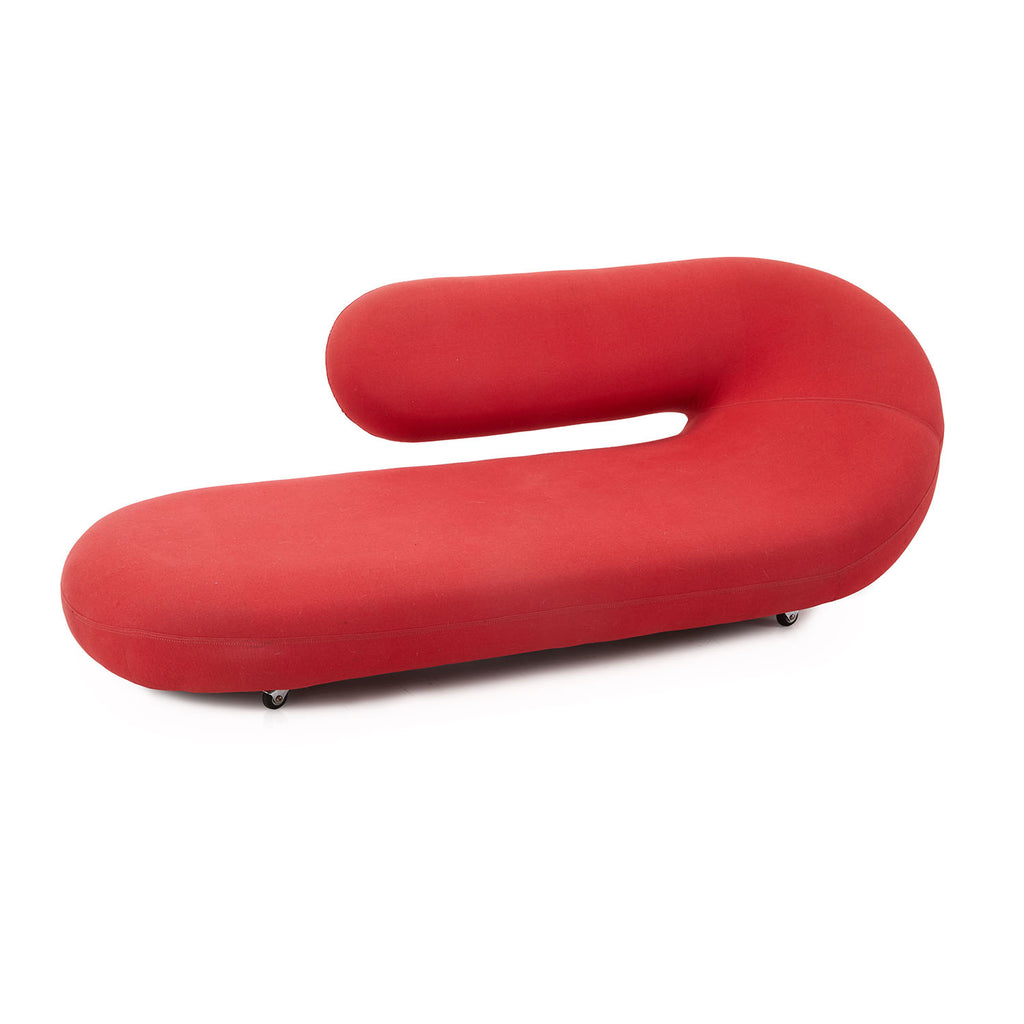 Faded Red Vintage Cleopatra Chaise Sofa