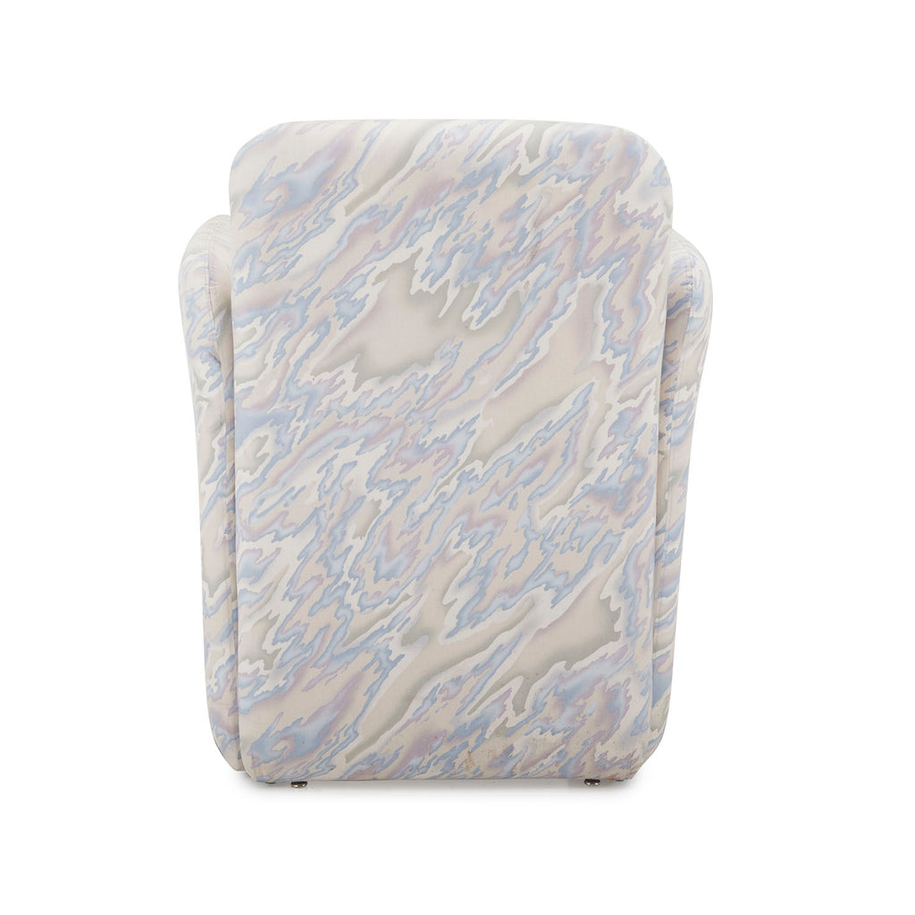 Grey 80's Ripple Chiclet Armchair