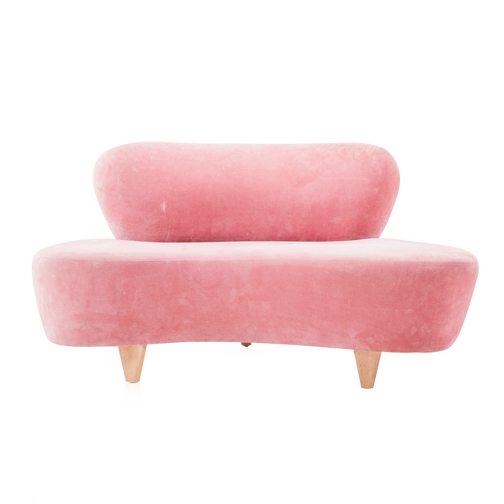 Pink Velvet Cloud Loveseat