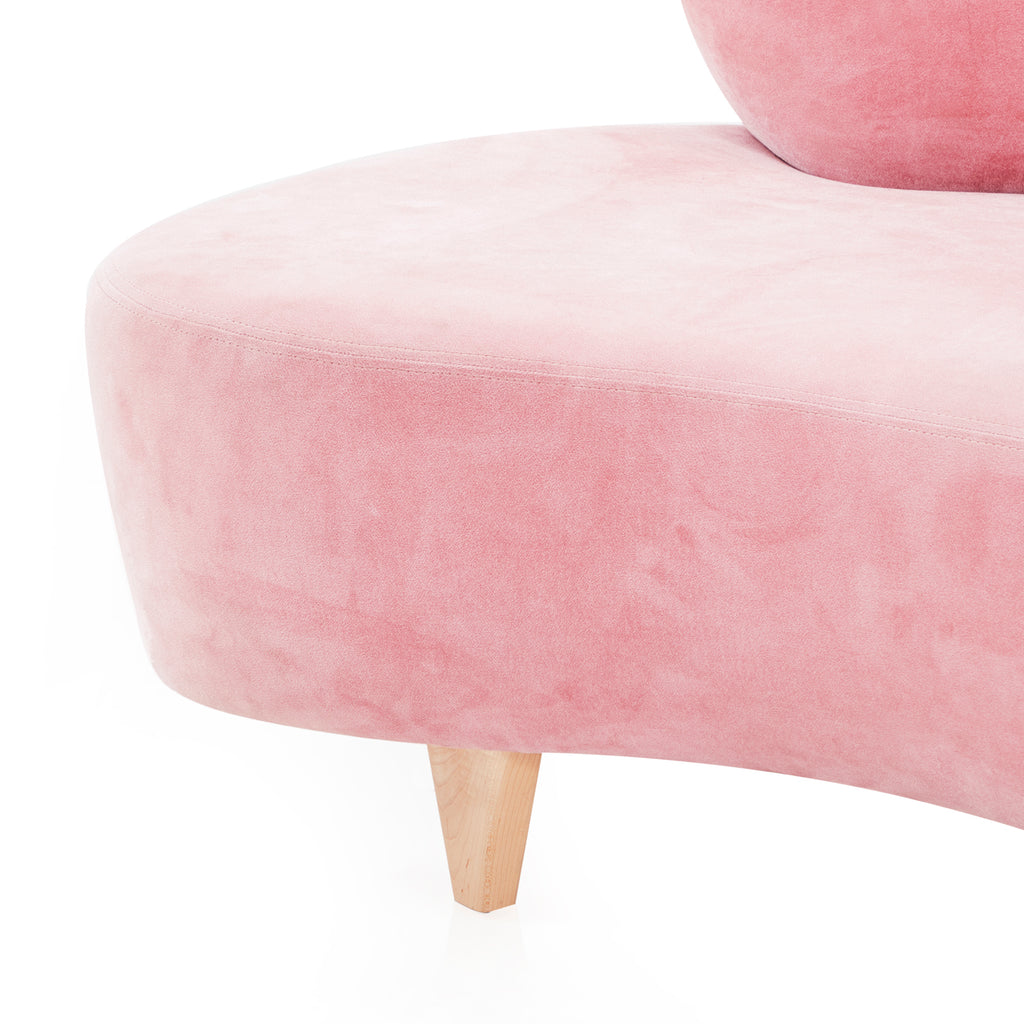 Pink Velvet Cloud Loveseat