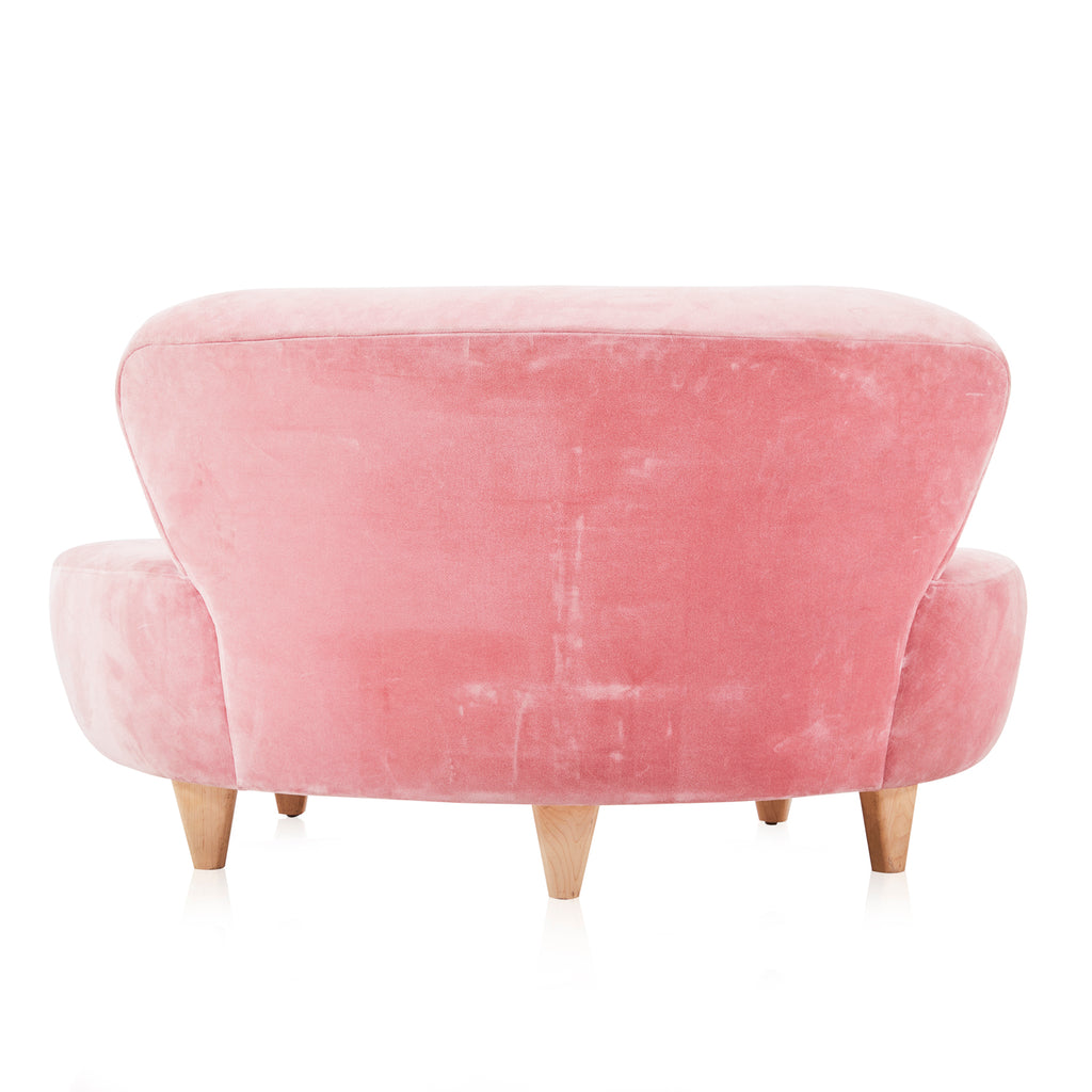 Pink Velvet Cloud Loveseat