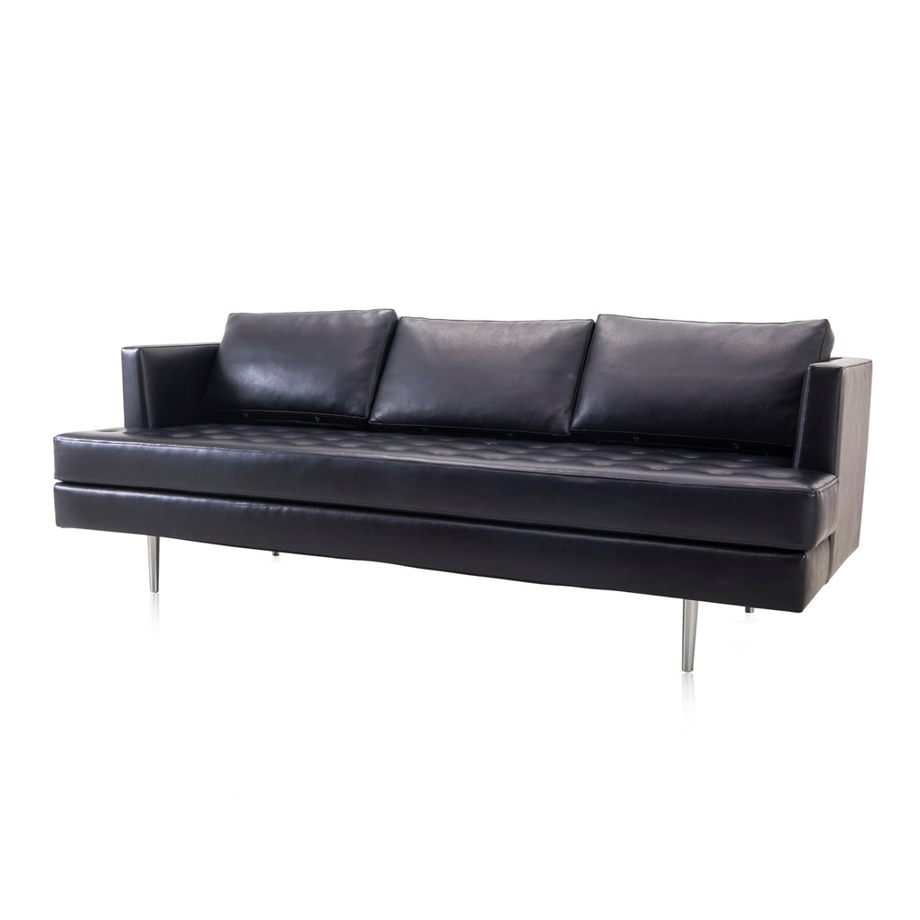 Black Leather 810 Sofa