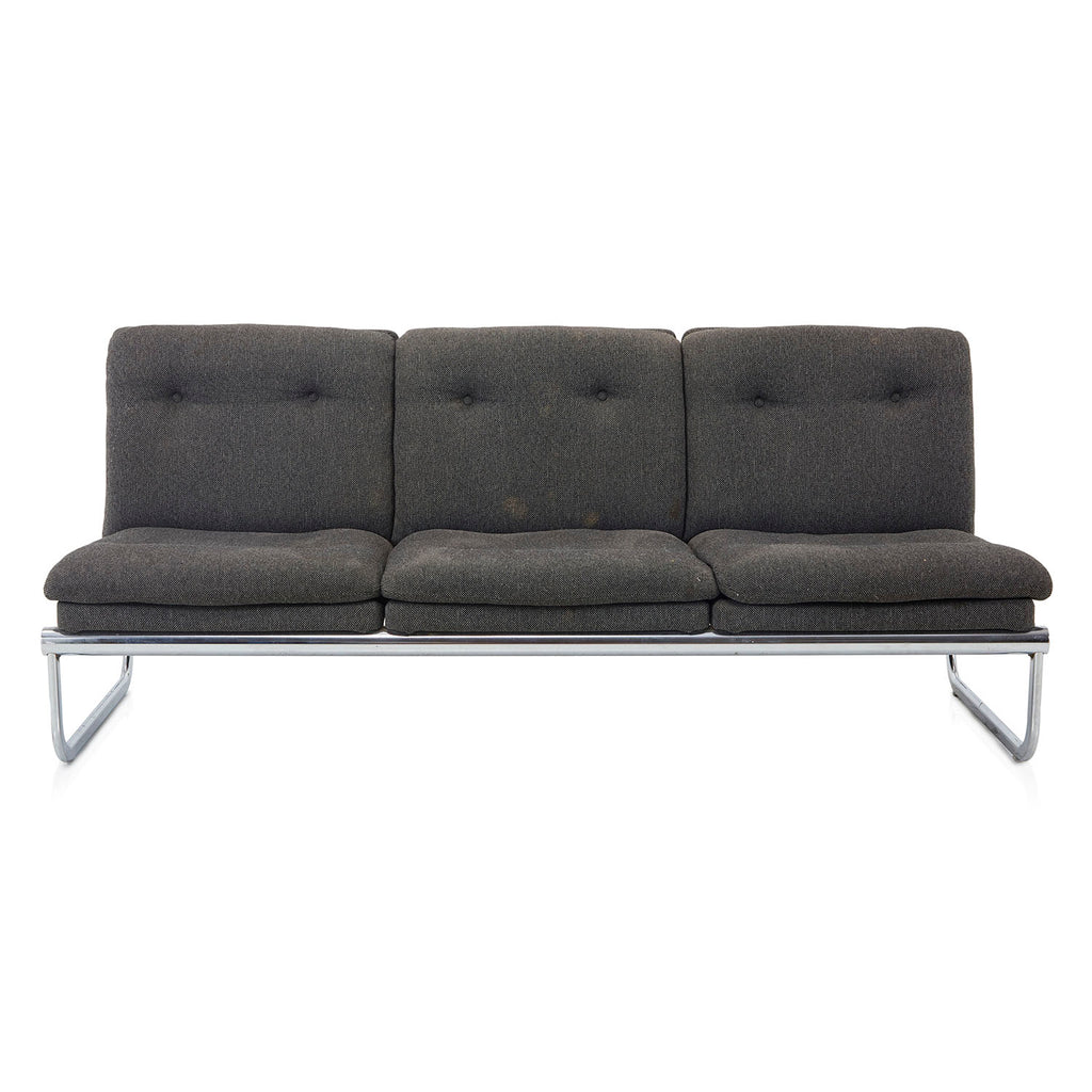 Grey Fabric Tandem Sofa