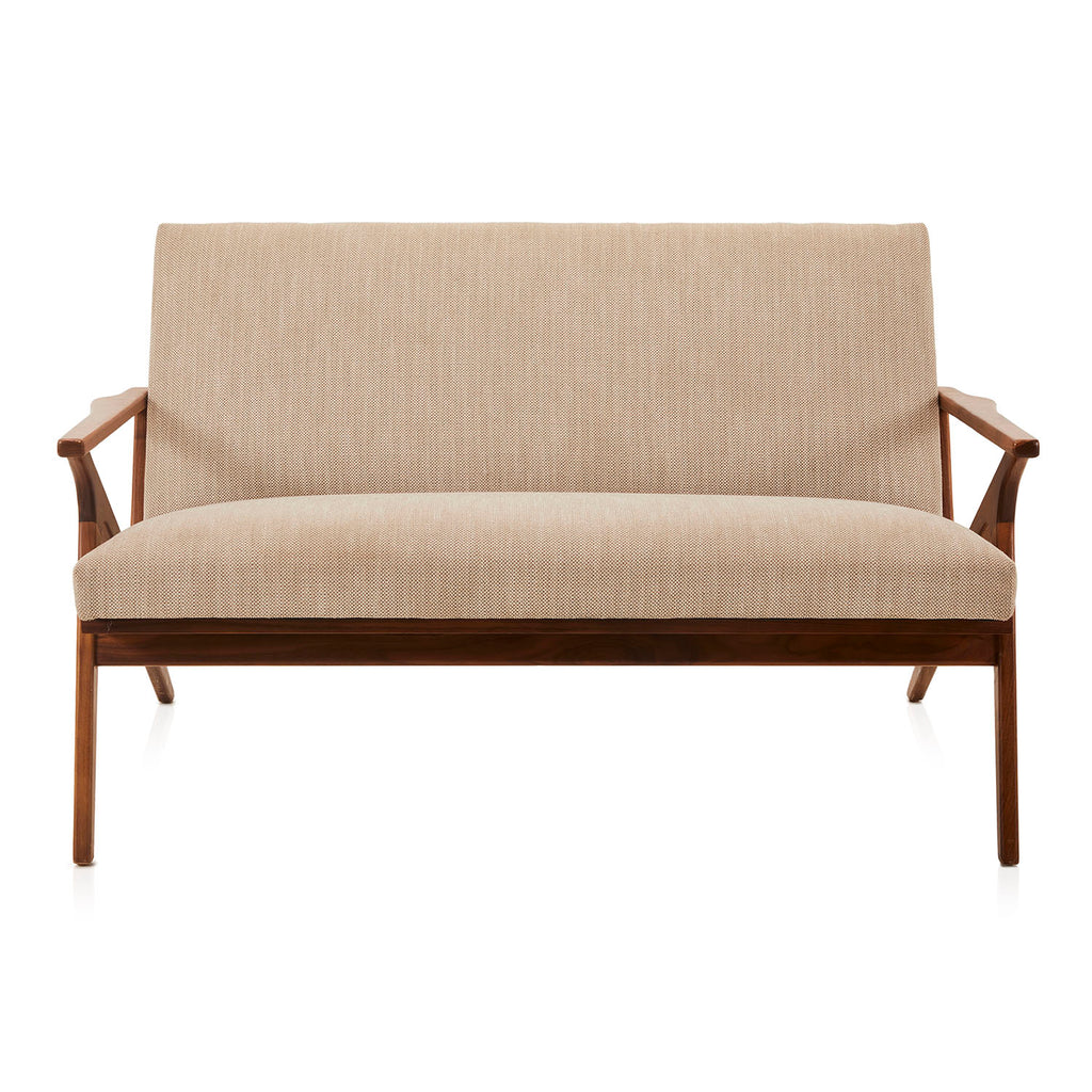 Tan & Wood Cavett Loveseat
