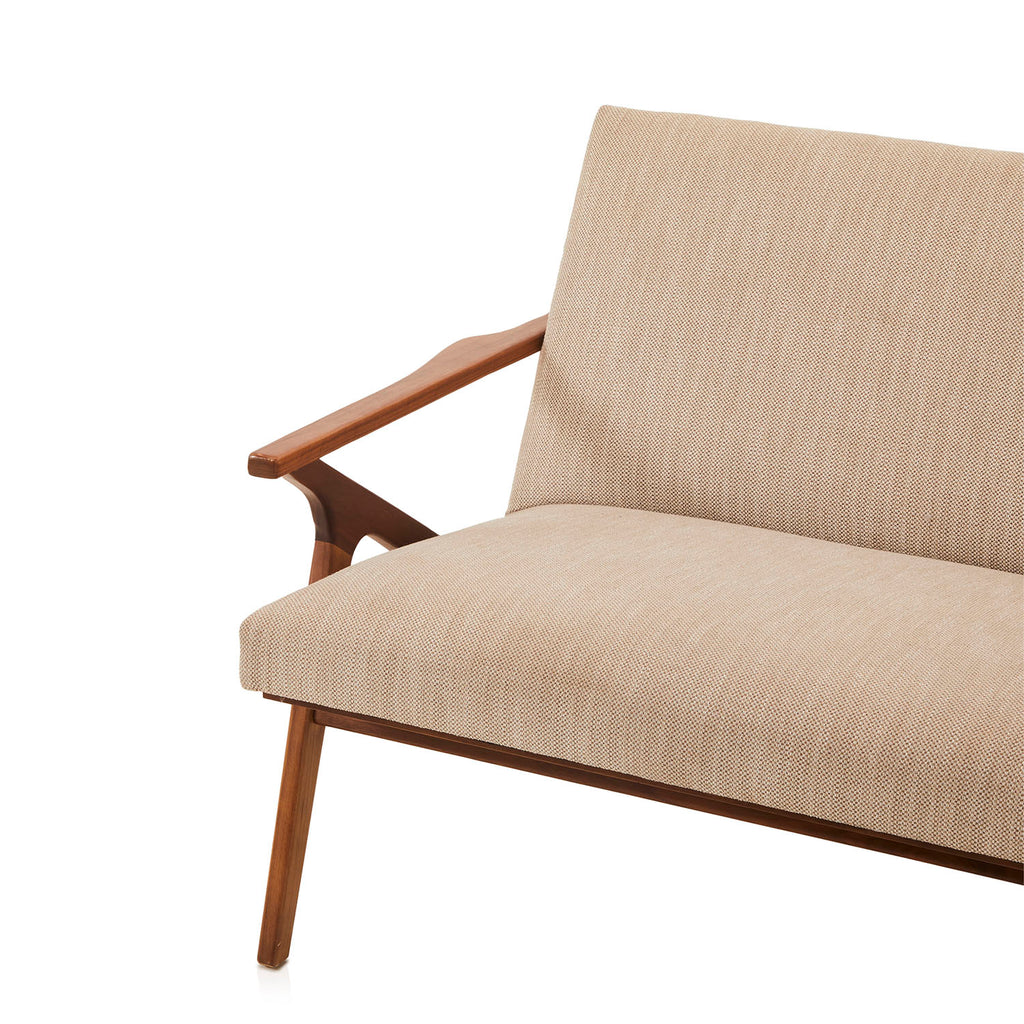 Tan & Wood Cavett Loveseat
