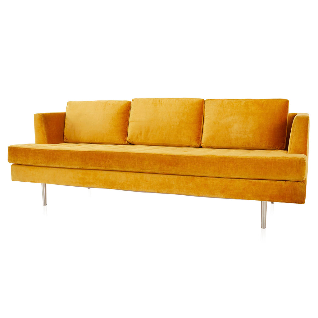 Mustard Yellow Velvet 810 Sofa