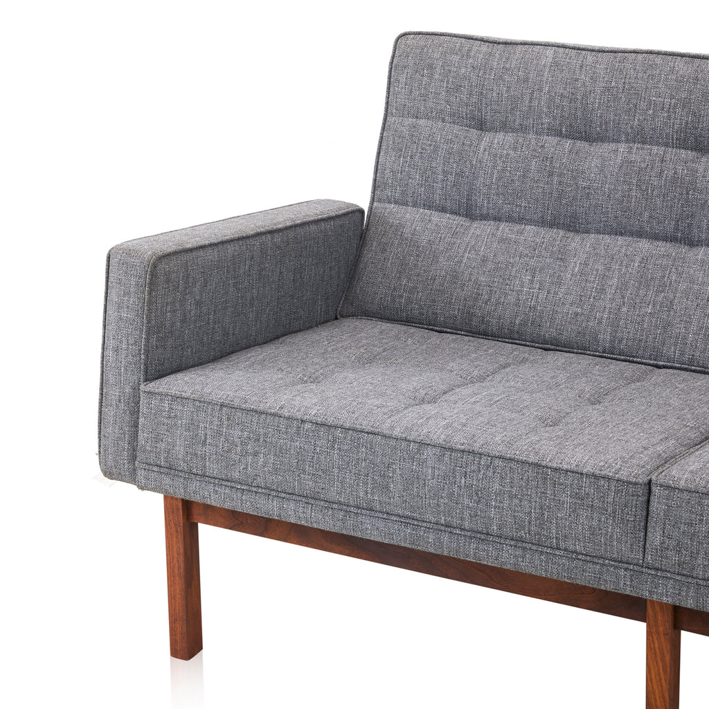 Modernica Ash Grey Loveseat - Wood Base