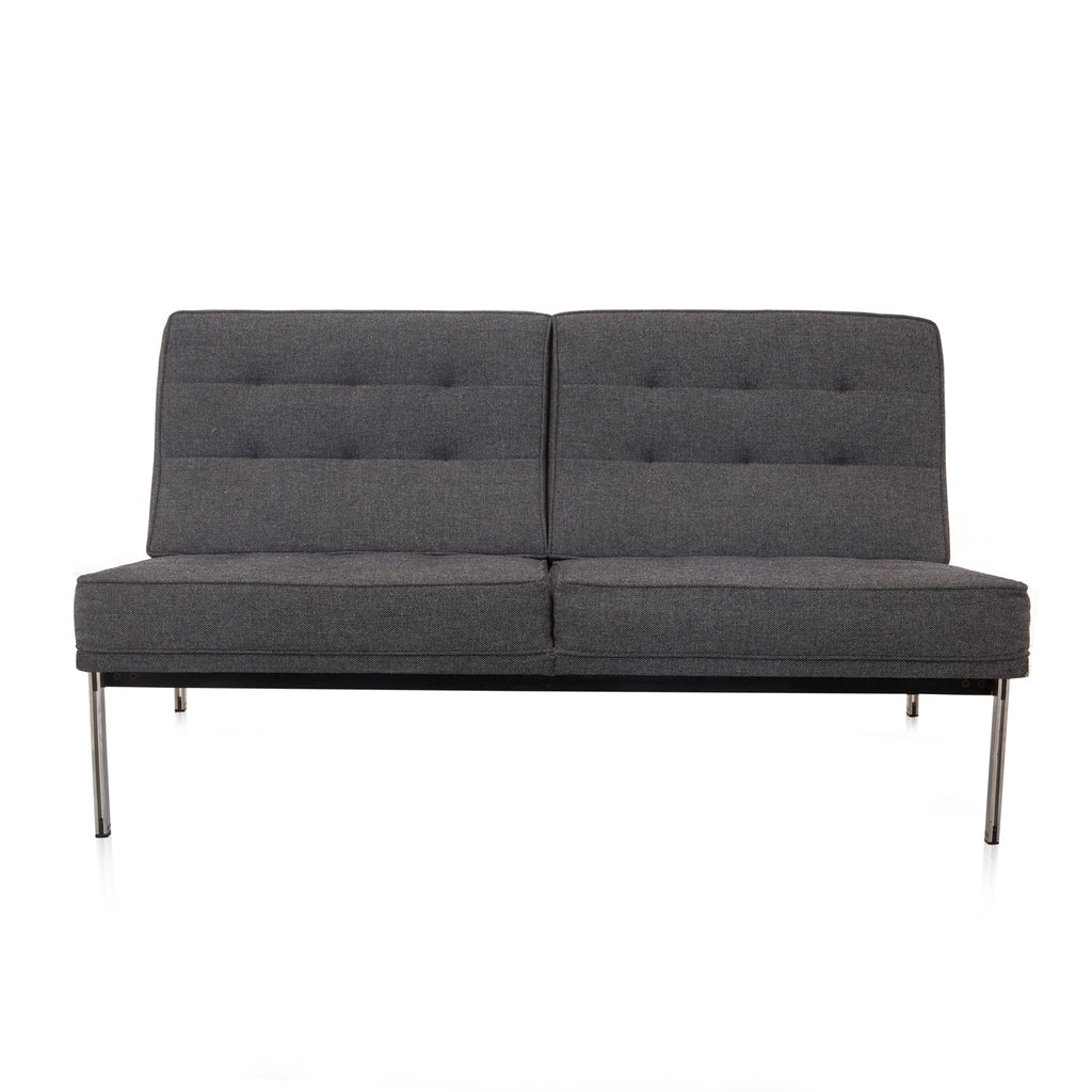 Modernica Charcoal Split Rail Arm Loveseat