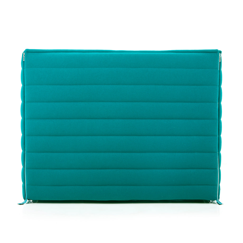 Teal Modern Alcove Loveseat