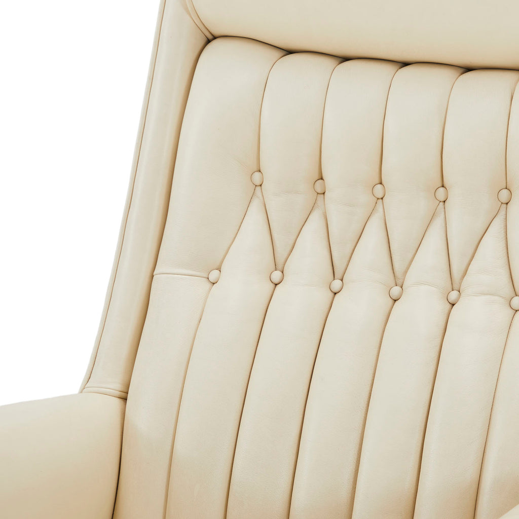 White Tufted Executive Arm Chair