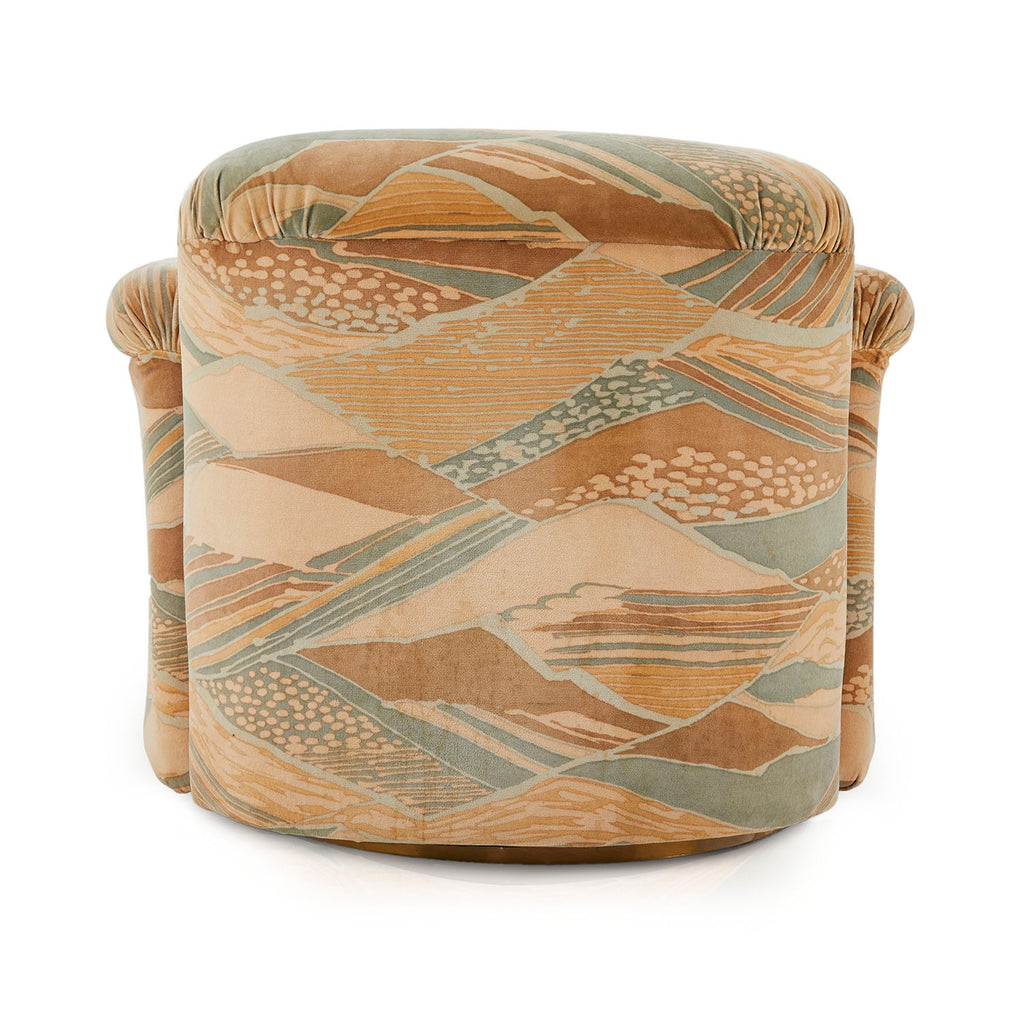 Tan Desert Tones Swivel Arm Chair