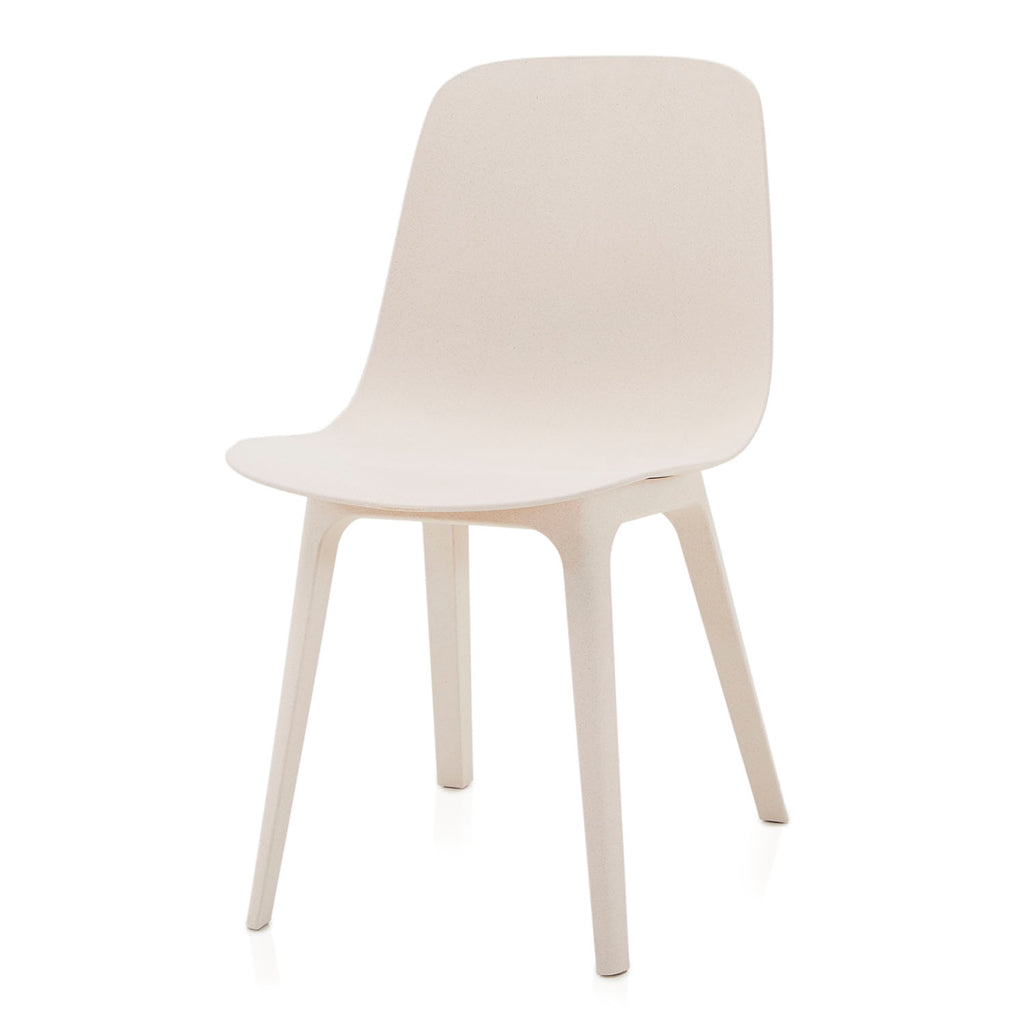 White Matte Cream Shell Chair