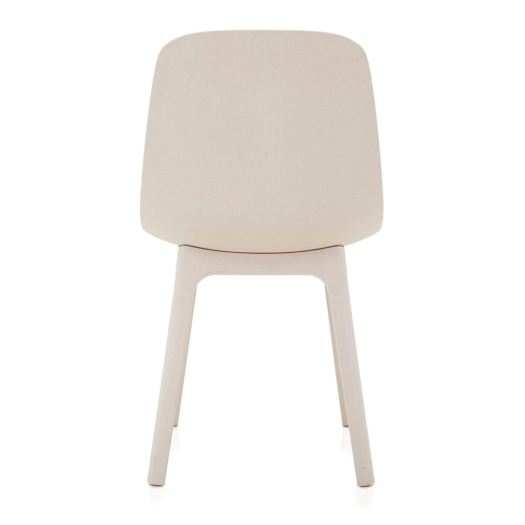 White Matte Cream Shell Chair