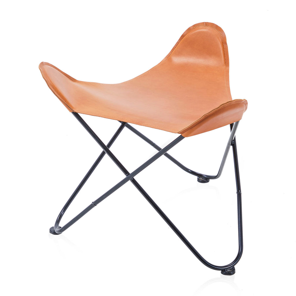 Butterfly Light Leather Stool