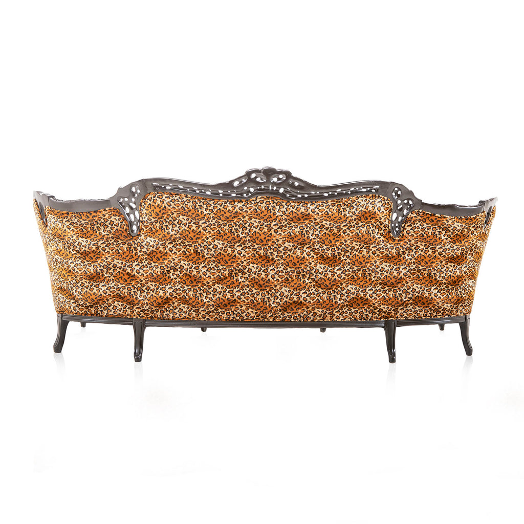 Leopard Print Victorian Sofa