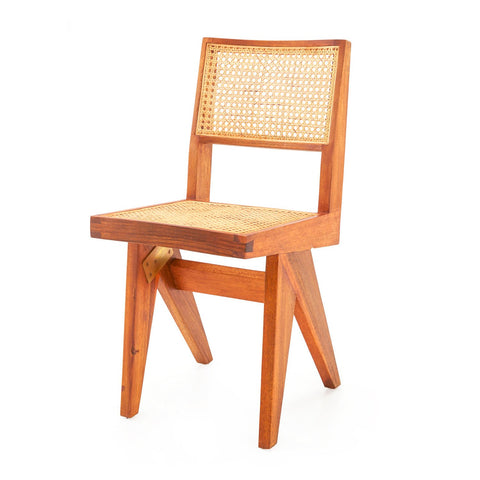 Jeanneret Wood Armless Dining Side Chair