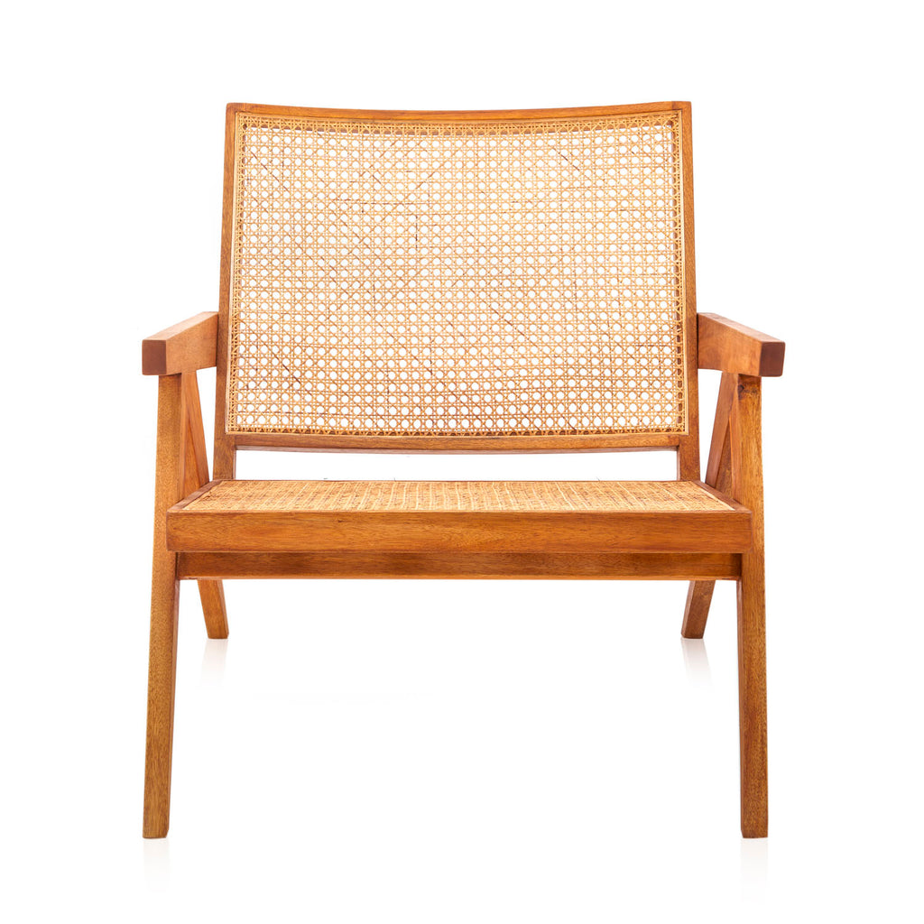 Wood & Cane Jeanneret Lounge Chair