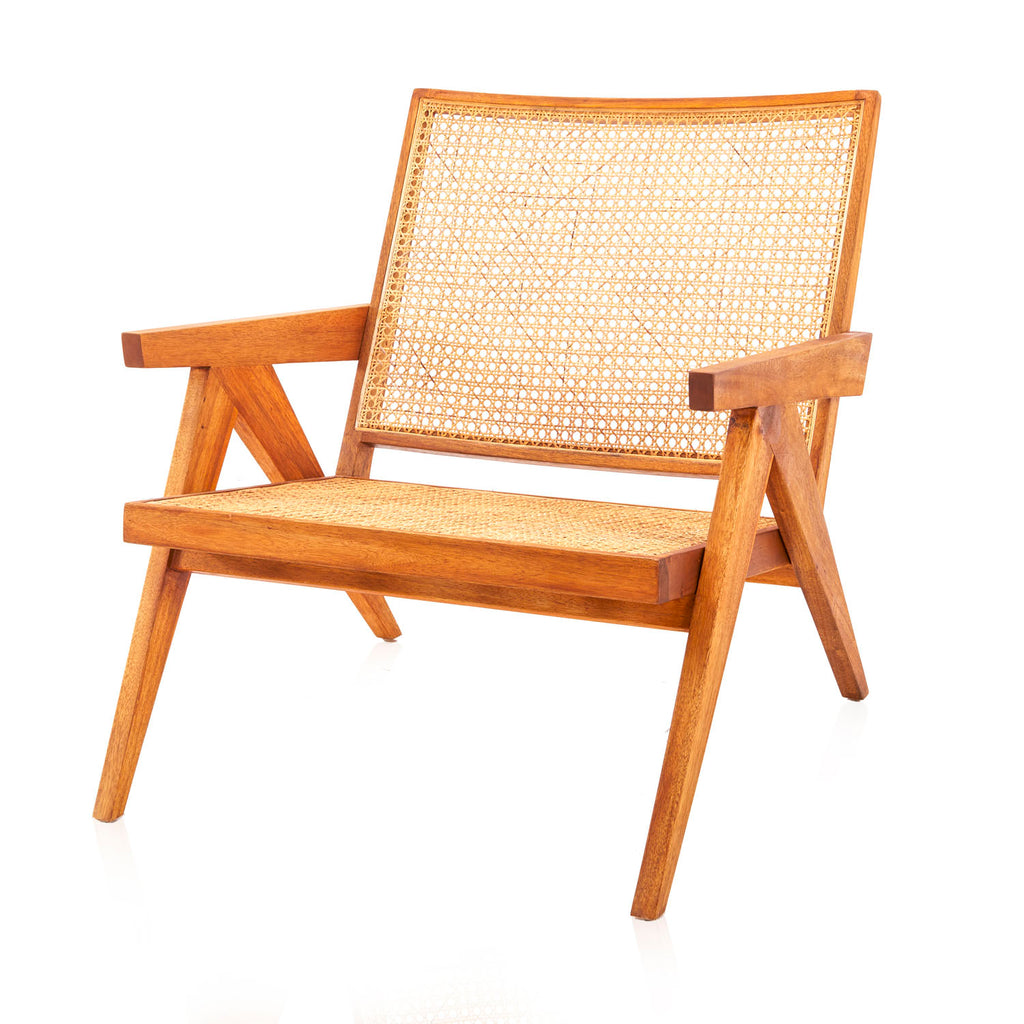 Wood & Cane Jeanneret Lounge Chair