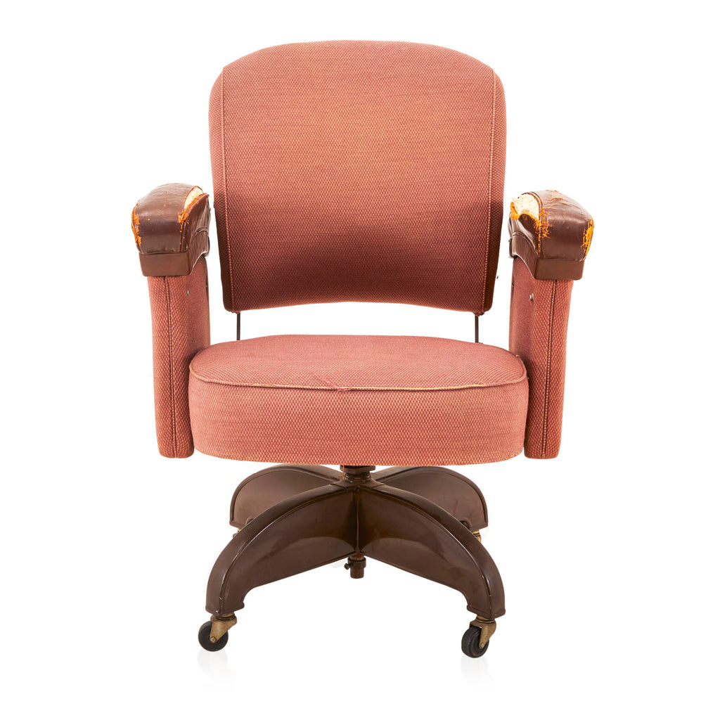Red Chambray Office Chair