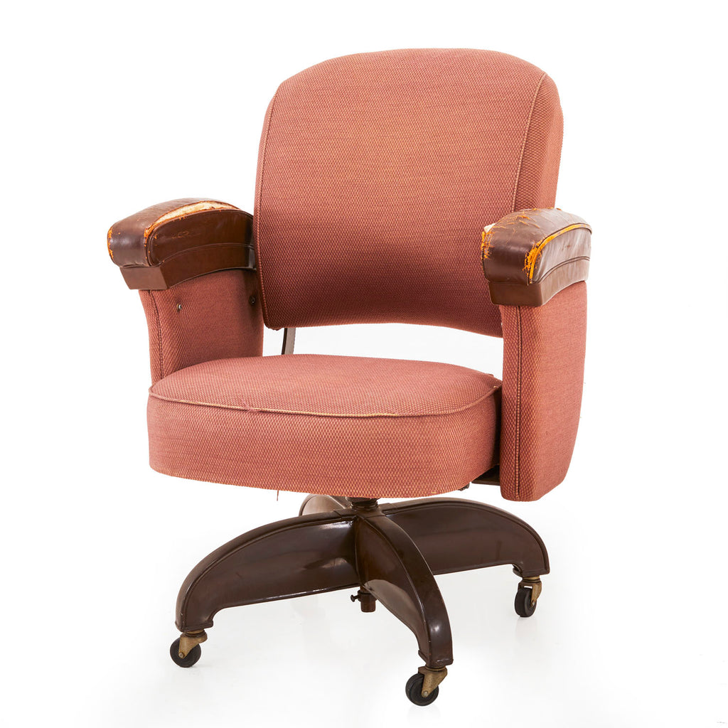 Red Chambray Office Chair