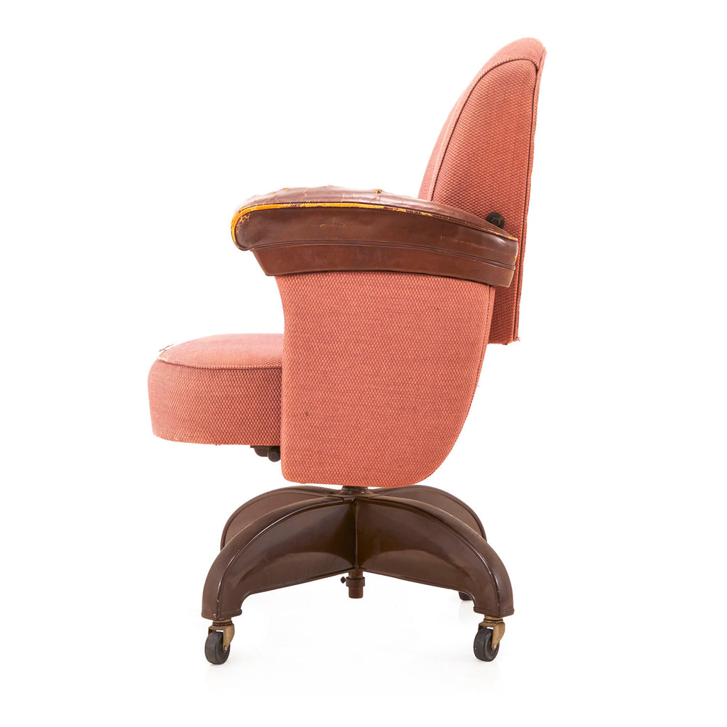 Red Chambray Office Chair
