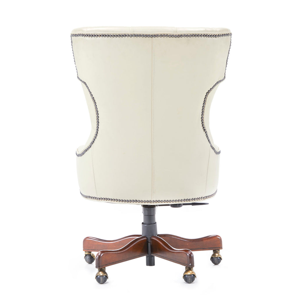 White Tufted Executive Chair