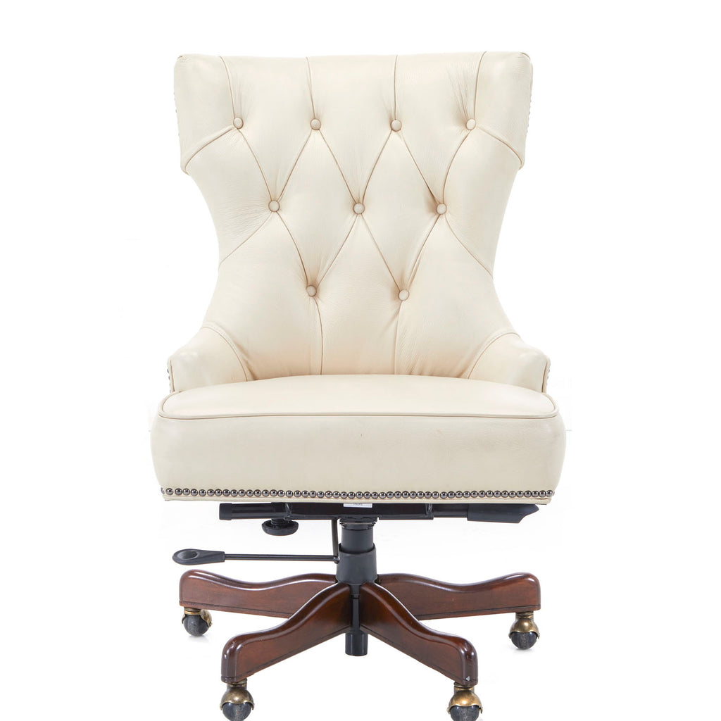 White Tufted Executive Chair