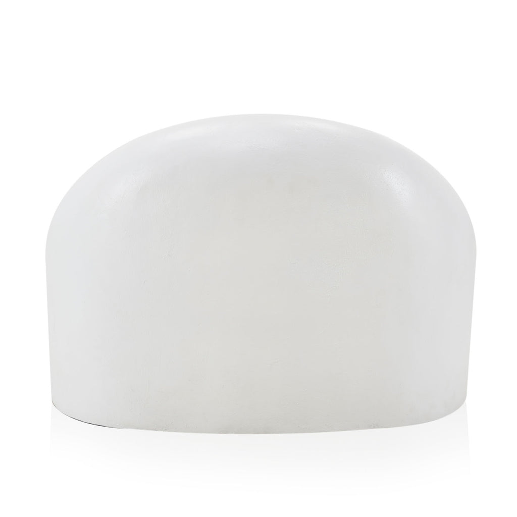 White & Orange Cushion Modern Mound Chair