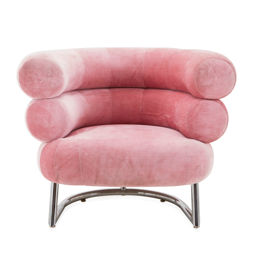 Pink Velvet Eileen Gray Bibendum Chair