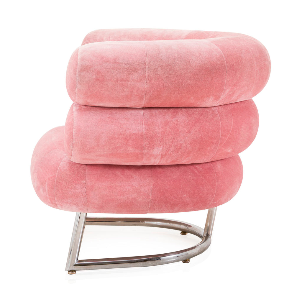 Pink Velvet Eileen Gray Bibendum Chair