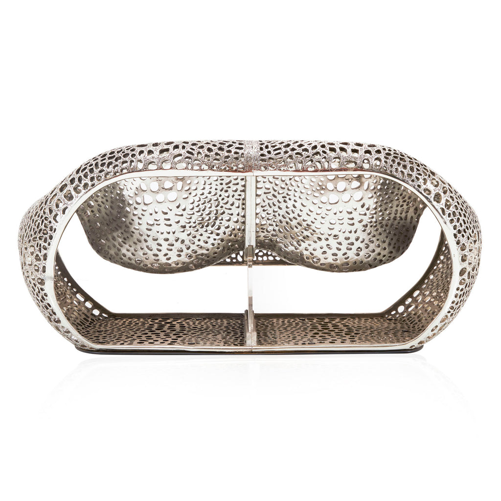 Organic Shape Cast Resin Loveseat