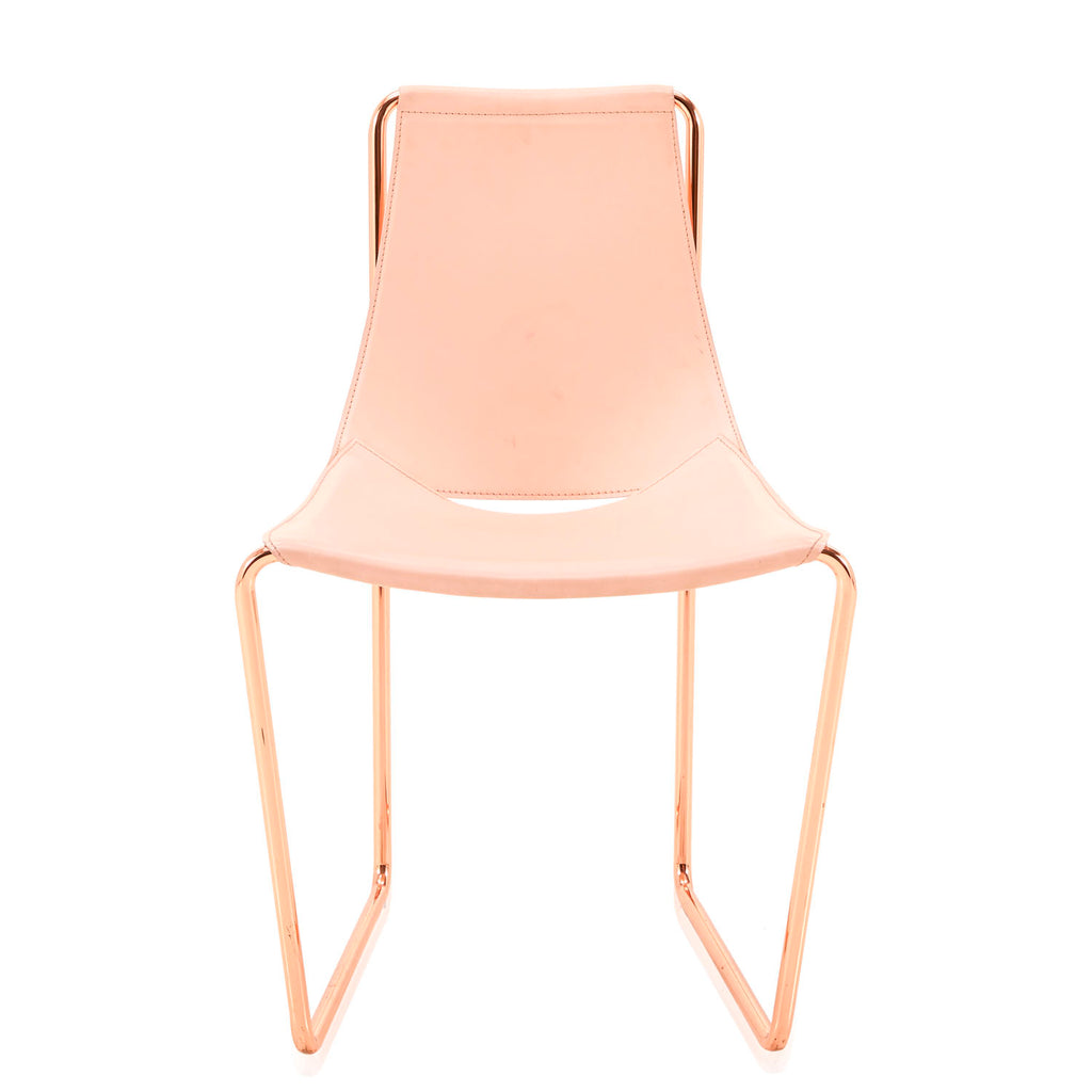 Rose Gold Sling Lounge Chair