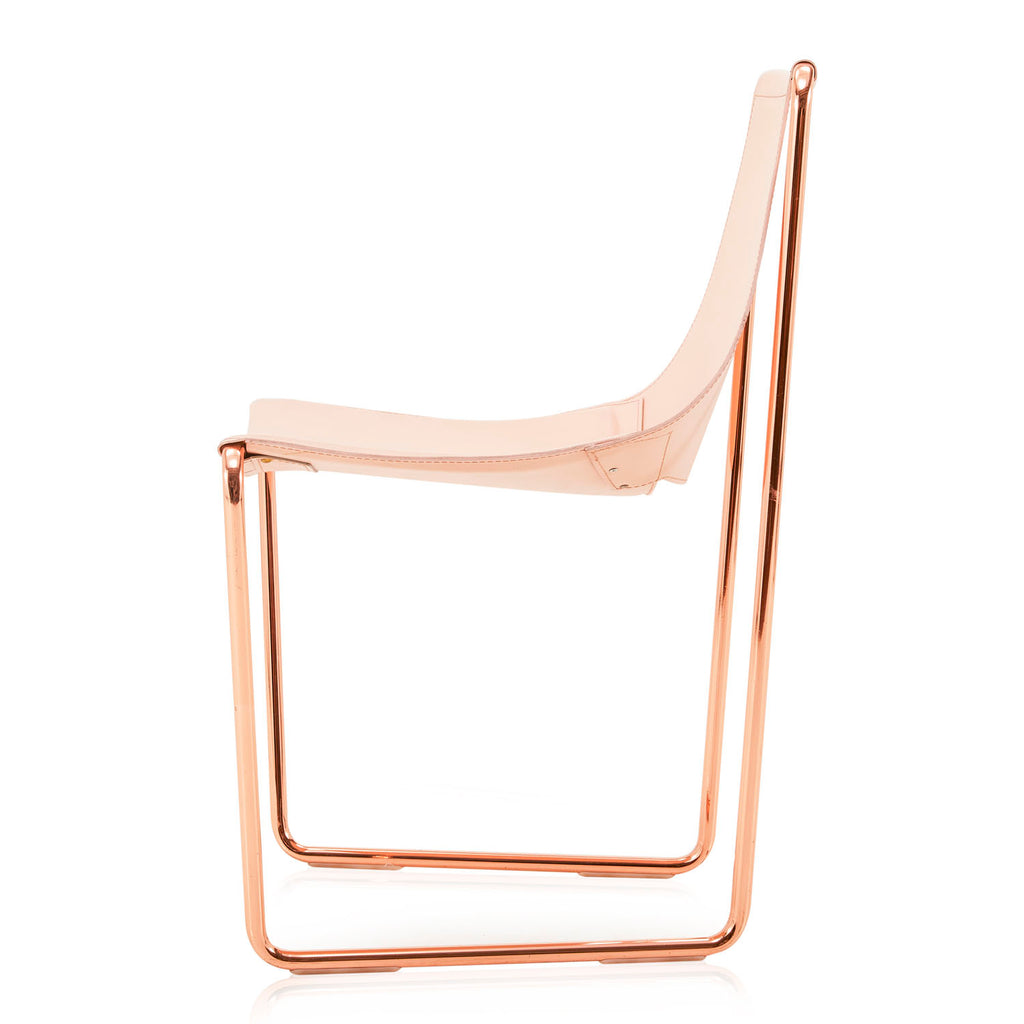 Rose Gold Sling Lounge Chair