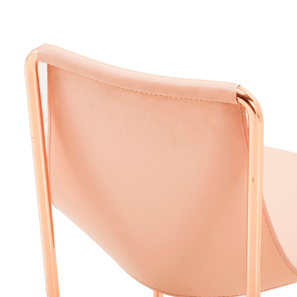 Rose Gold Sling Lounge Chair